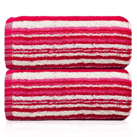 Yarn Dyed Stripe Pattern Bath Towel